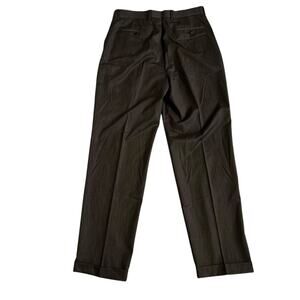 Alan Fusser Brown Wool Blend Dress Pants Men Size 34x34 | 57-40